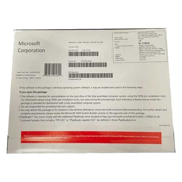 Microsoft Ms Sb Windows 11 Pro 64bit Fr Operativsystem