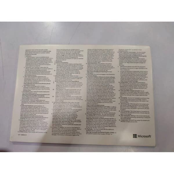 Microsoft Windows 7 Pro Sp1 DVD-format Franskspråkigt äkthetscertifikat.