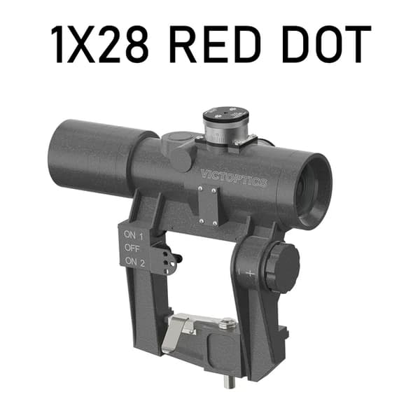 Kivääritähtäin, 3-9x24/4x24 suurennus, punainen pistevalaistus, OPFF-03