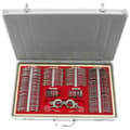 Miniatyrbillede 1 af 2: Optisk Prøvebrille Sæt, 266 Stykker, Holdbar Aluminium Kasse,RØD