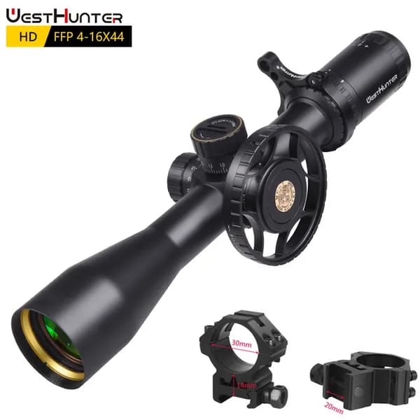 Metsästyskaukoputki, FFP-ristikko, Taktinen lasi, Low 20MM ThrowLever