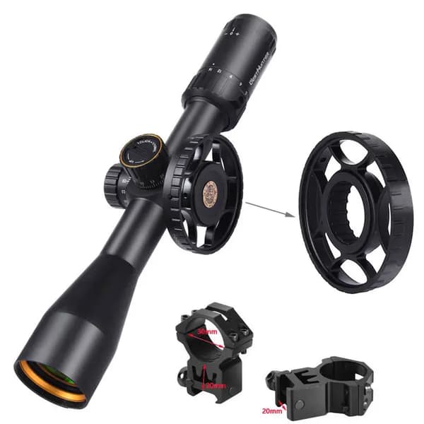 Jagt kikkert, FFP sigtekorn, taktiskt glas, Høj 20MM Med Hjul