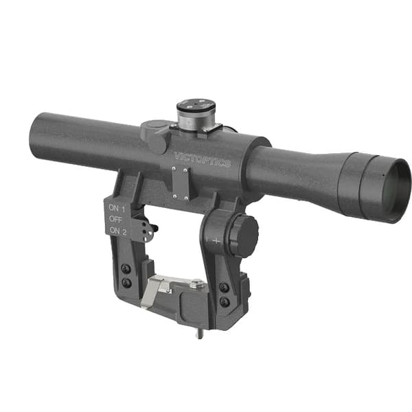 Kivääritähtäin, 3-9x24/4x24 suurennus, punainen pistevalaistus, OPSL34