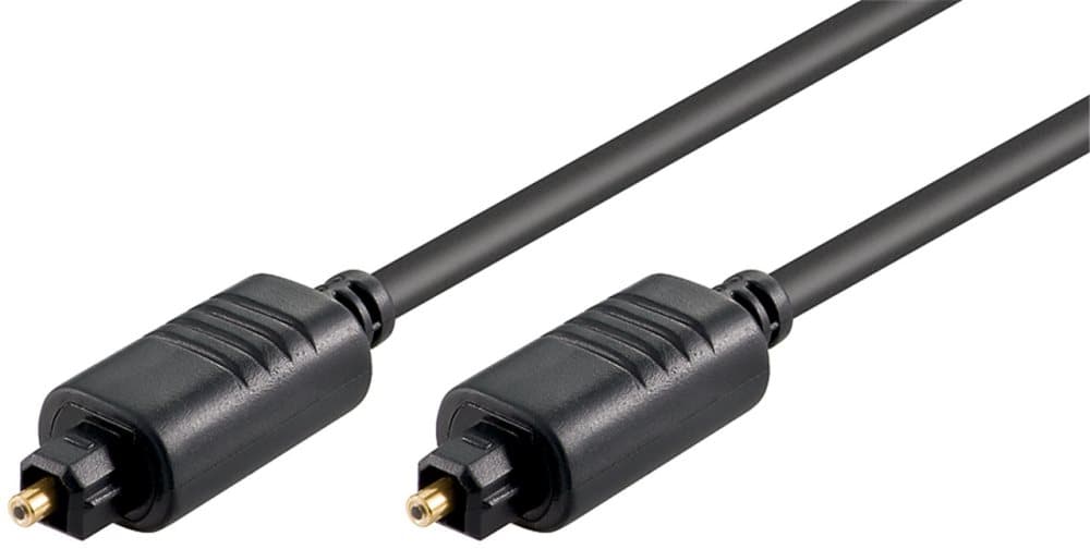 Toslink optisk ljudkabel, 1,5m, Ø5, svart, 51221 Goobay
