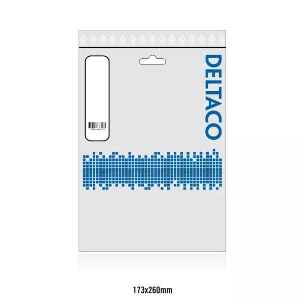 DELTACO XLR cable,3pin male to 3pin female,3m black