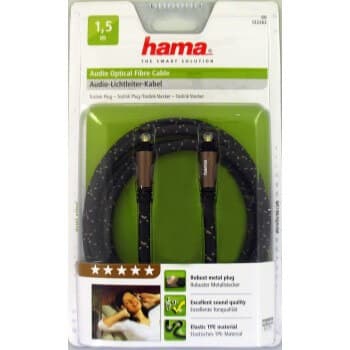 Hama Kabel Audio Optisk Pro Svart 1.5m