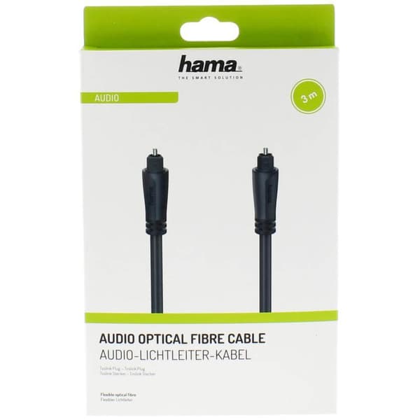 Hama Kabel Audio Optisk Svart 3m