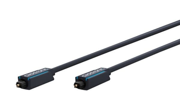ClickTronic Toslink-kabel Premium-kabel | 1x Toslink-stik  1x Toslink-stik | 1,0 m | Polymer fiberoptisk kabel