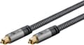 Miniatyrbillede 2 af 8: Goobay TOSLINK-kabel, 3 m, Sharkskin Grey Toslink-hanstik > Toslink-hanstik