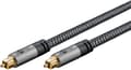 Miniatyrbillede 1 af 8: Goobay TOSLINK-kabel, 3 m, Sharkskin Grey Toslink-hanstik > Toslink-hanstik