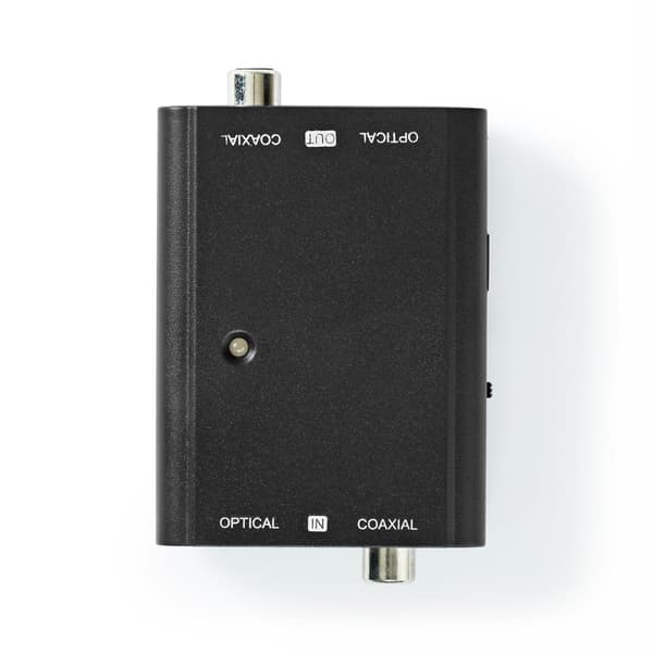 Nedis Digital Audio Converter | 1-veje | Tilslutninger indgang: 1x S/PDIF (RCA) Hun / 1x TosLink Hunstik | Tilslutninger udgang: 1x S/PDIF (RCA) Hun /