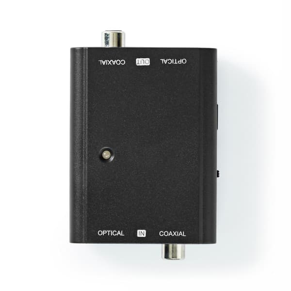 Nedis Digital Audio Converter | 1-veje | Tilslutninger indgang: 1x S/PDIF (RCA) Hun / 1x TosLink Hunstik | Tilslutninger udgang: 1x S/PDIF (RCA) Hun /