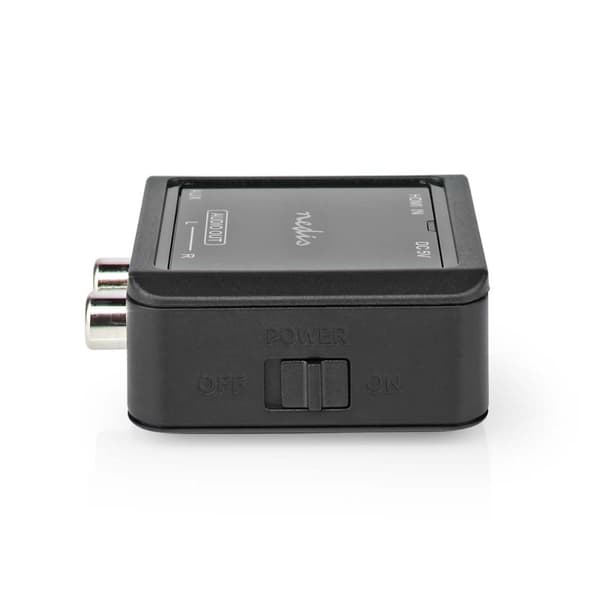 Nedis Digital Audio Converter | 1-veis | Koblingsinngang: HDMI ™ -inngang | Koblingsutgang: 2x (2x RCA Hunn) / 3.5 mm | Automatisk | Antrasitt