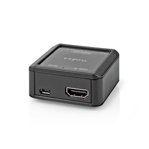 Nedis Digital Audio Converter | 1-veis | Koblingsinngang: HDMI ™ -inngang | Koblingsutgang: 2x (2x RCA Hunn) / 3.5 mm | Automatisk | Antrasitt