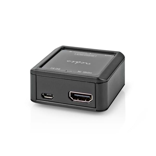 Nedis Digital Audio Converter | 1-vejs | Tilslutninger indgang: HDMI™ Input | Tilslutninger udgang: 2x (2x RCA Hun) / 3.5 mm | Automatisk | Antracit