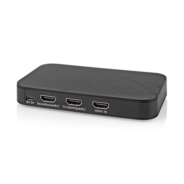 Nedis Digital Audio Converter | 2-veis | Koblingsinngang: DC-strøm / 1x HDMI ™ -inngang | Koblingsutgang: 2x HDMI ™ -utgang | Automatisk | Antrasitt