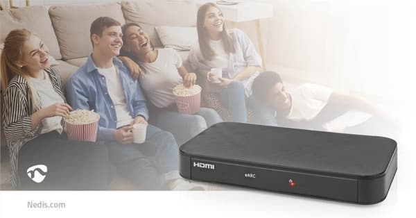 Nedis Digital Audio Converter | 2-veis | Koblingsinngang: DC-strøm / 1x HDMI ™ -inngang | Koblingsutgang: 2x HDMI ™ -utgang | Automatisk | Antrasitt