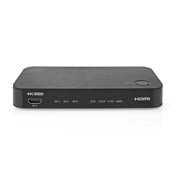 Nedis Digital Audio Omvandlare | Tvåvägs | Anslutningsingång: DC Ström / 3x HDMI™ Ingång | Anslutningsutgång: 1x 3.5 mm / 1x TosLink / 2x HDMI™ utgång