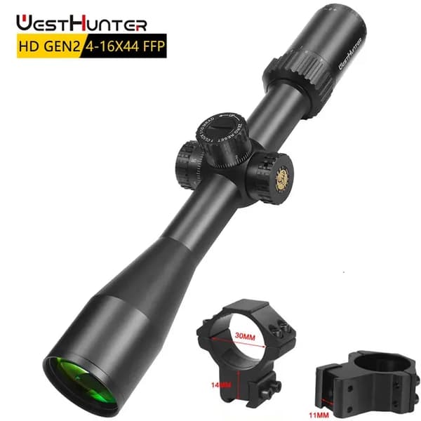 Jaktsikte, HD Gen2, första fokalplanet, Höga 11mm fästen
