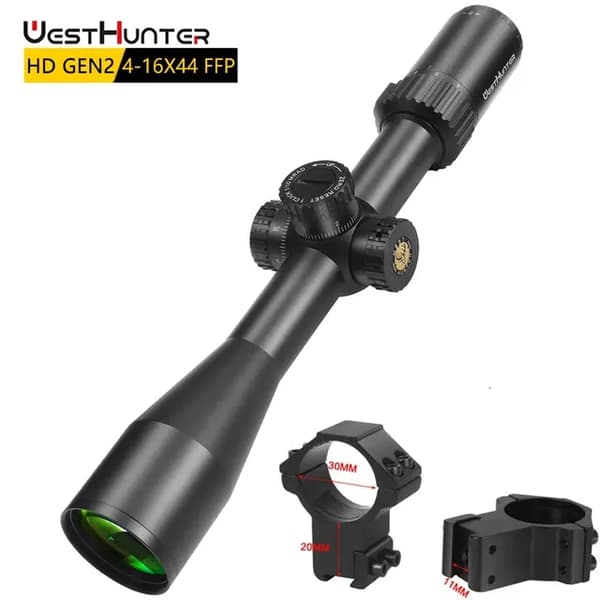 Jaktsikte, HD Gen2, första fokalplanet, Höga 11mm fästen