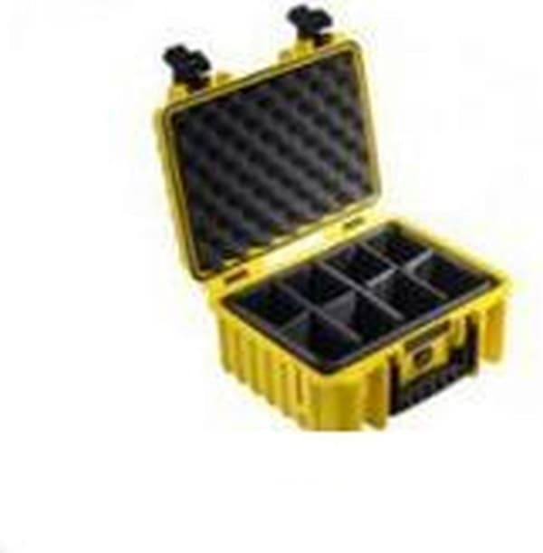 B&W International Type 3000 Outdoor Case sis. vaahto - keltainen