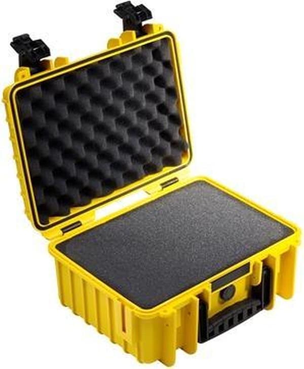 B&W International Type 3000 Outdoor Case sis. vaahto - keltainen