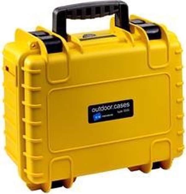 B&W International Type 3000 Outdoor Case sis. vaahto - keltainen