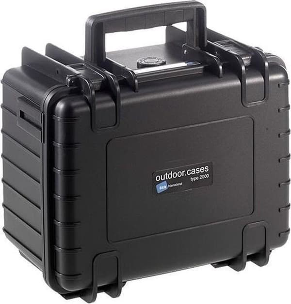 B&W International Type 2000 Outdoor Case inkl. skum - sort
