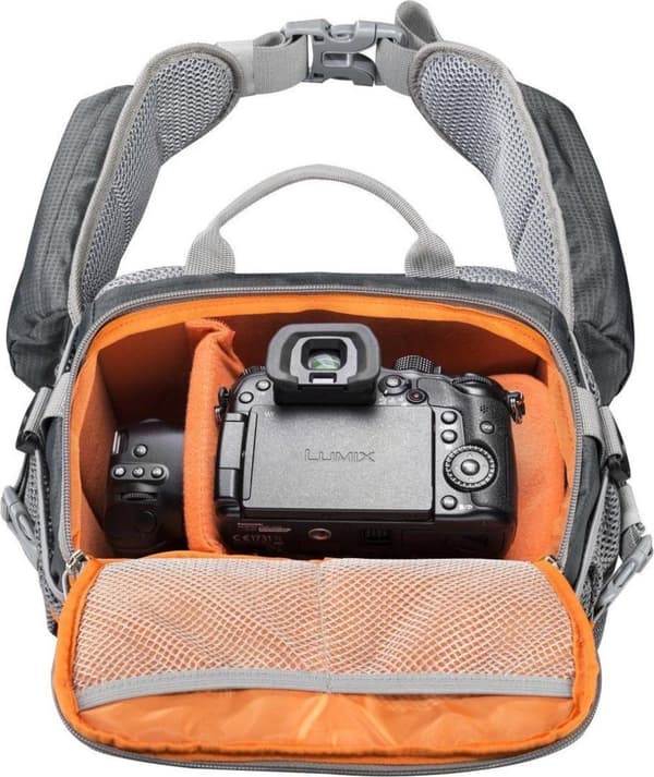 Mantona elementsPro 10 Kameralaukku Sisämitat (LxKxS): 170 x 150 x 220 mm Oranssi