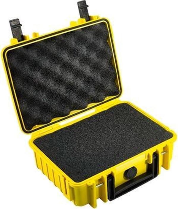 B&W International Type 1000 Outdoor Case sis. vaahto - keltainen