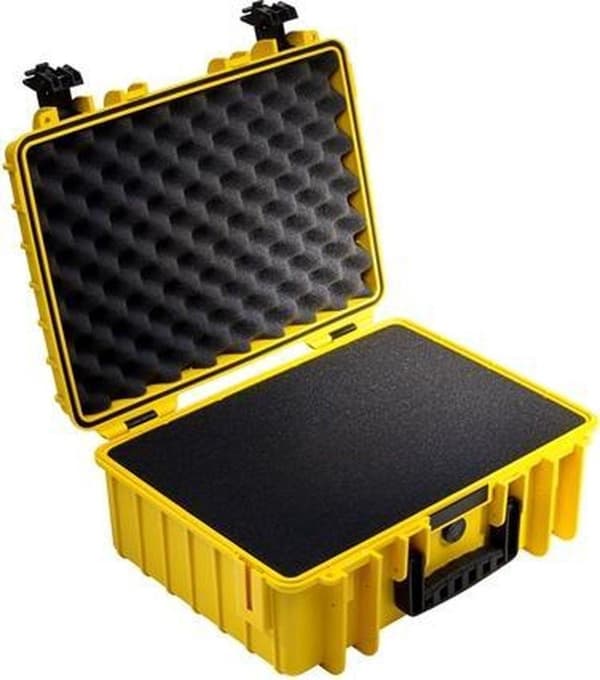 B&W International Type 500 Outdoor Case sis. vaahto - keltainen