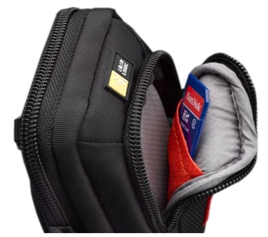 Case Logic Compact -kamerakotelo, jossa säilytystila DCB-302 - Kotelo kameralle - nylon, polyesteri - musta
