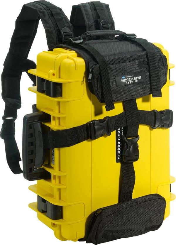 B&W International Type 5000 Outdoor Case sis. vaahto - keltainen