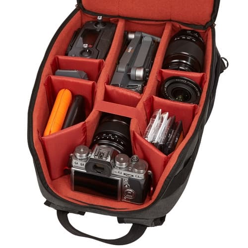 Case Logic Era - Rygsæk til kamera/drone - Polyester, blandet stof - Grå, Sort - 33,00 cm (13")