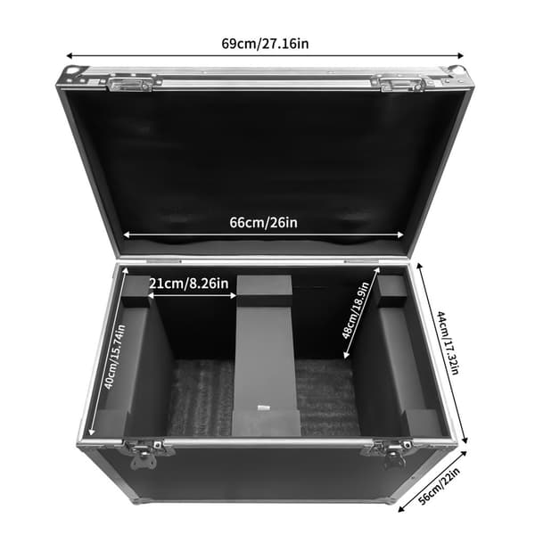 Beam Gobo Moving Head Light Case, Anpassad Flygplansdesign, Premium Dämpning, Bekväm Förvaring av Tillbehör