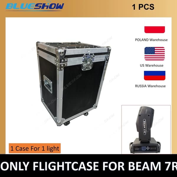 Flight Case för Beam 230W 7R, Hållbart Skydd, Bekväm Storlek,singel fall 1i1, 1STK
