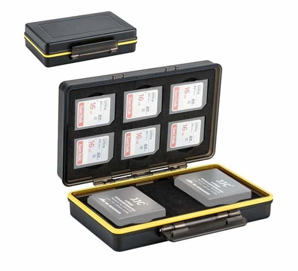 Coque - hölster - fotoväska - optik Jjc Cover SD-kort och BC-3NPW126 batterihölster för Fuji NP-W126 batteri