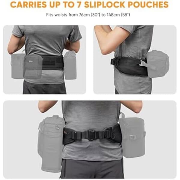 Lowepro ProTactic Utility Belt III, Kompatibel med ProTactic Kameraryggsäck 350/450 III, Toploader Objektivfodral Modulsystem