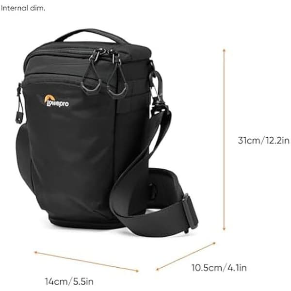 Fotoväska - LOWEPRO - ProTactic TLZ 70 Slim AW III - 4L - Svart - Återvunnet tyg