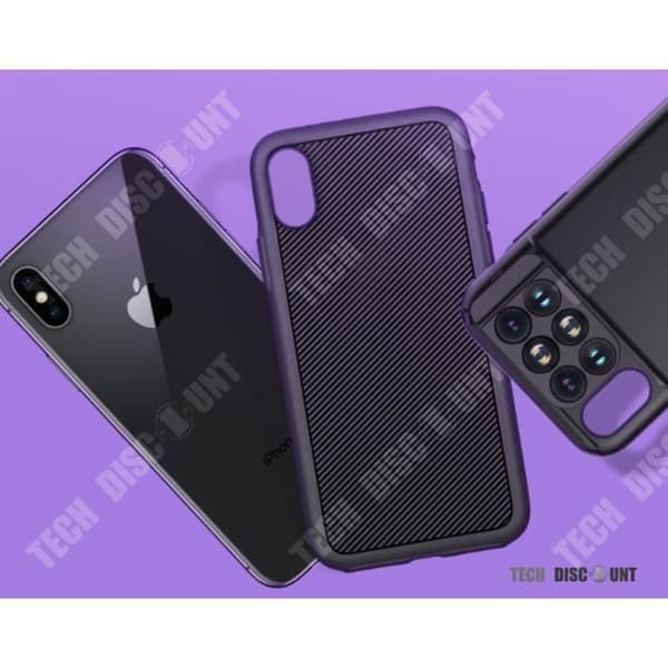 TD® iphone X-fodral ultratunt Apple SLR-kamera stötsäkert objektiv telefonfodral skyddande tillbehör dubbla lager skal