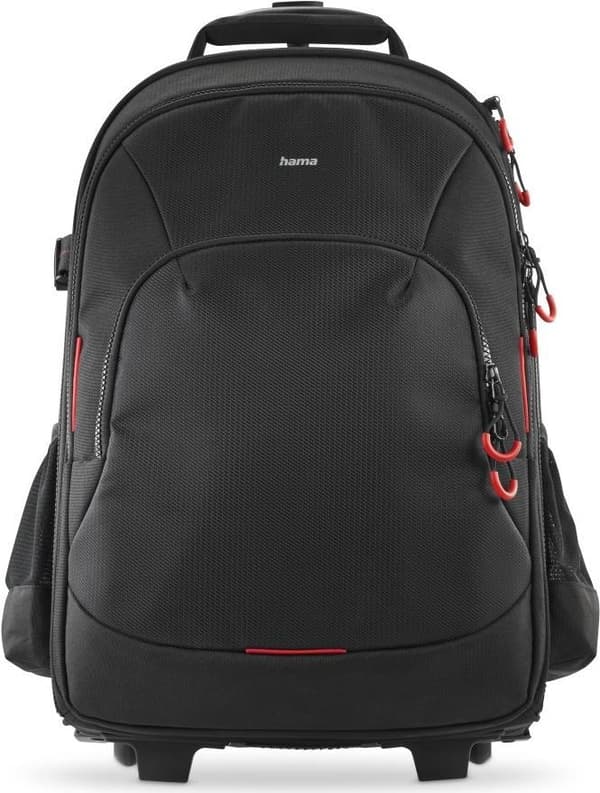 Hama Ohio kameravogn, 200, robust fototaske til håndbagage, sort/rød (00121347)