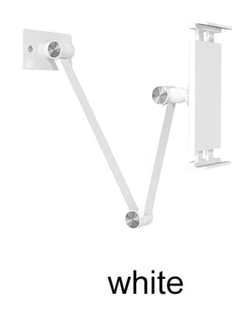 Keittiön tablettiteline, taitettava ja säädettävä, yhteensopiva 5-13 tuuman tablettien ja matkapuhelimien kanssa.