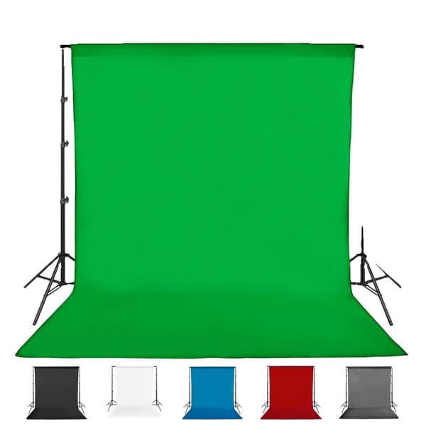 Fotograferingsbaggrundsstof, polyester bomuld, vaskbar Grøn