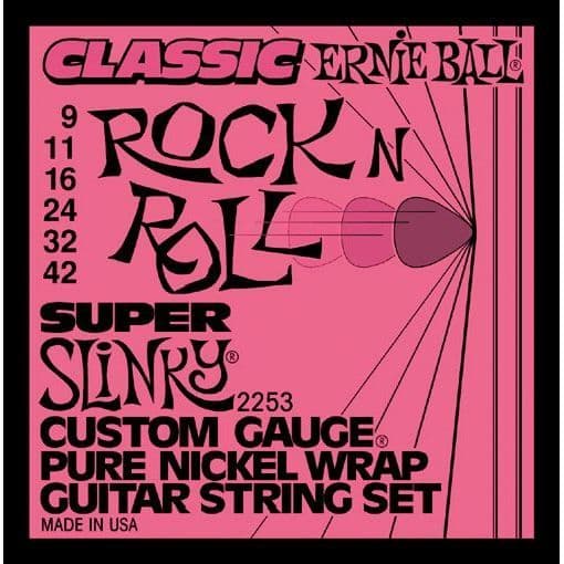 Elgitarrsträngar - Ernie Ball - Slinky 2253 Superlight 9-42