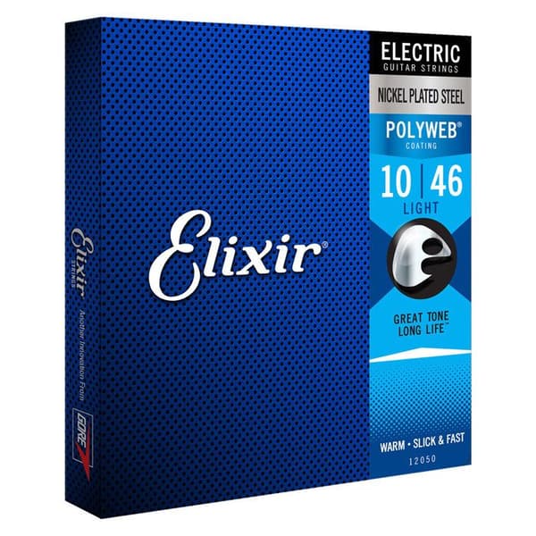 Elixir 12050 Polyweb Lätt elgitarrsträngar 10-46