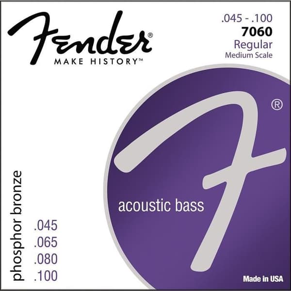 Fender 7060 45-100 4-strängad akustisk bassats