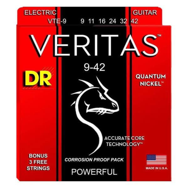 DR VTE-9 - Veritas - Coated Core Technology, elgitarrset, Light 9-42
