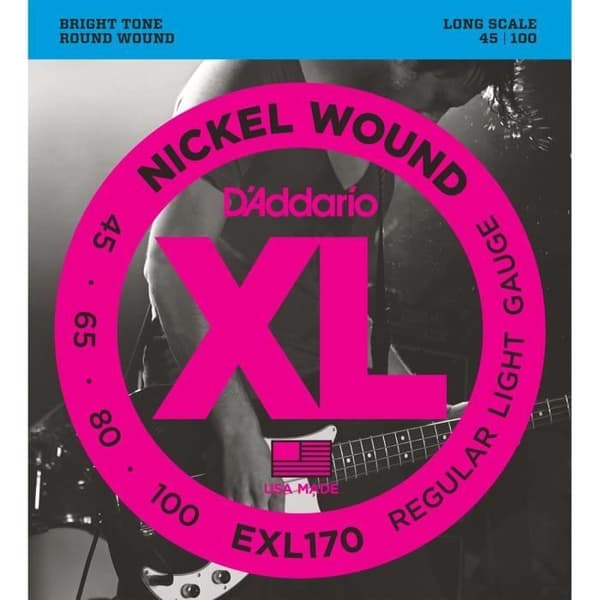 DADDARIO EXL170 Nickel String Set - Mjuk bas - 45-65-80-100