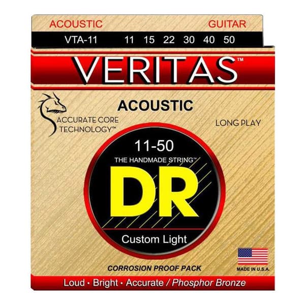 DR Strings Veritas VTA-11 Folk Gitarr Strings 11-50