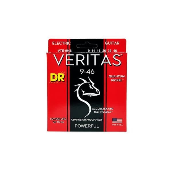DR VTE-9-46 - Veritas - Coated Core Technology, elgitarrset, Lätt till Medium 9-46